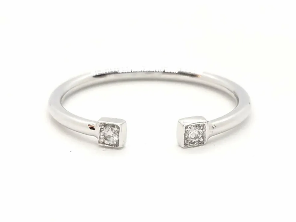 Bague Toi et Moi Or blanc Diamant