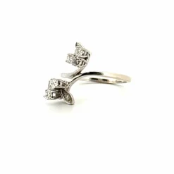 Bague Toi et Moi Or Blanc 18k & Diamants