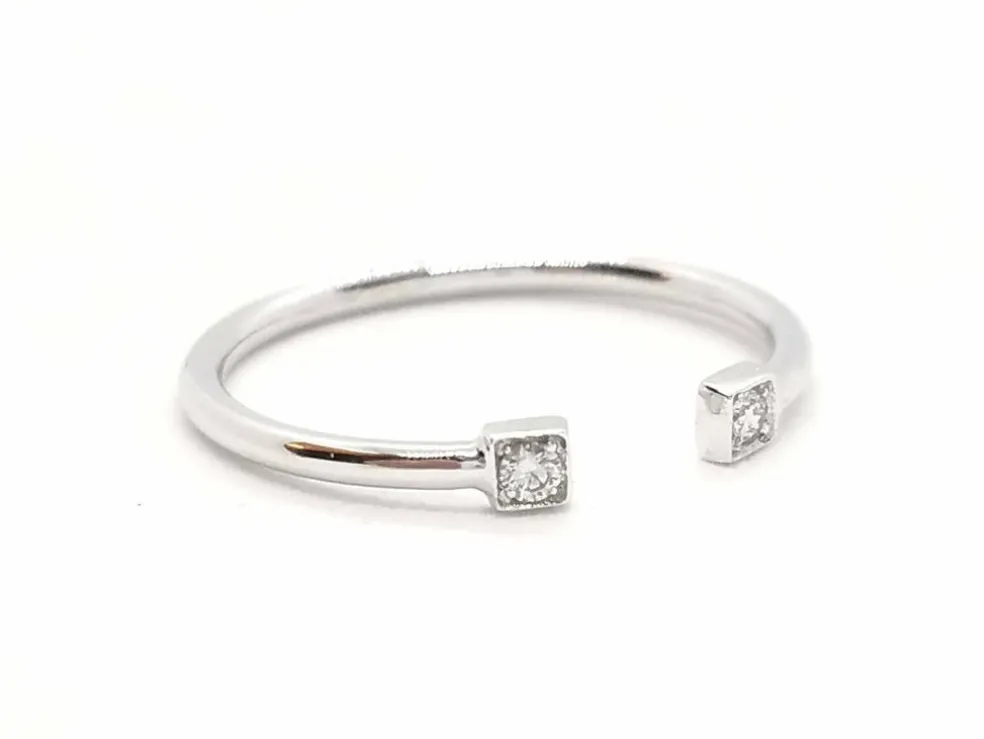 Bague Toi et Moi Or blanc Diamant