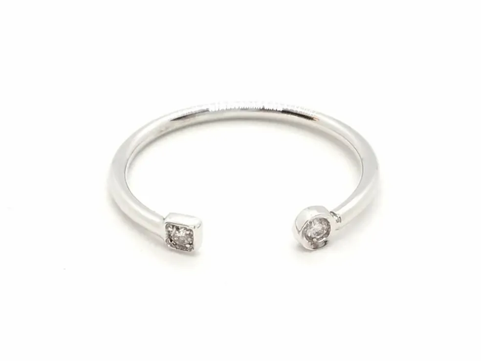 Bague Toi et Moi Or blanc Diamant