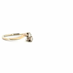 Bague Toi et Moi or blanc diamants