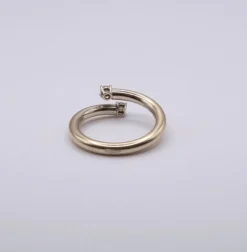 Bague Toi et Moi or blanc diamants