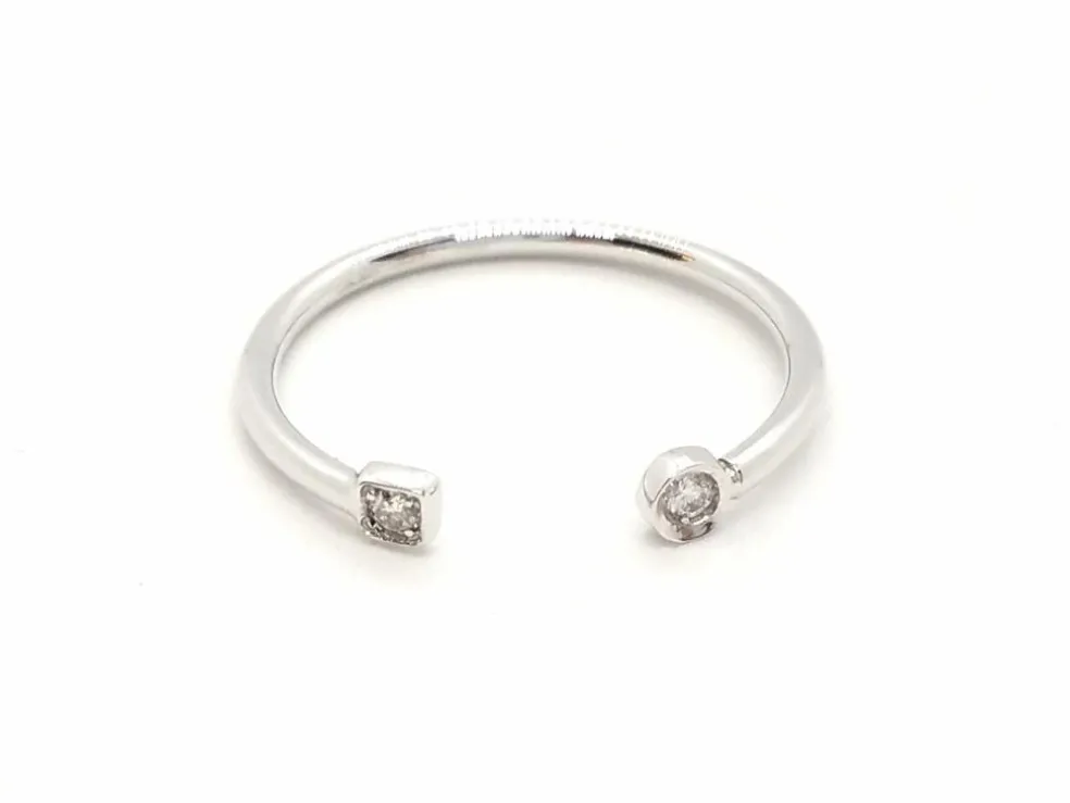Bague Toi et Moi Or blanc Diamant