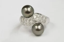 Bague Toi et Moi Or blanc Diamant