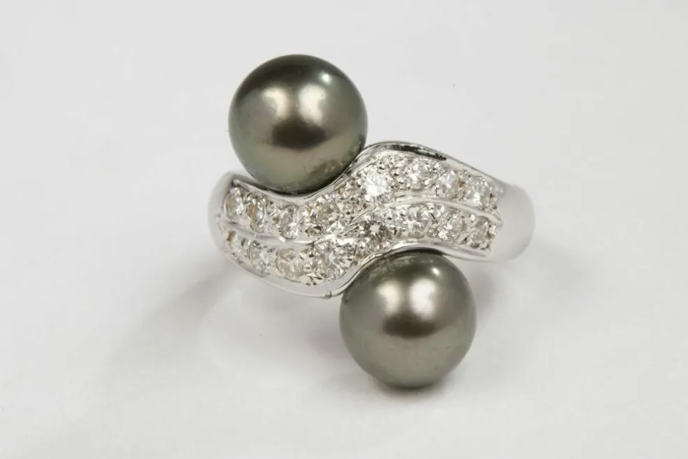 Bague Toi et Moi Or blanc Diamant