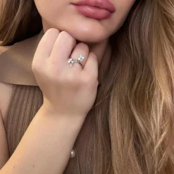 Bague Toi et Moi Or Blanc 18k & Diamants