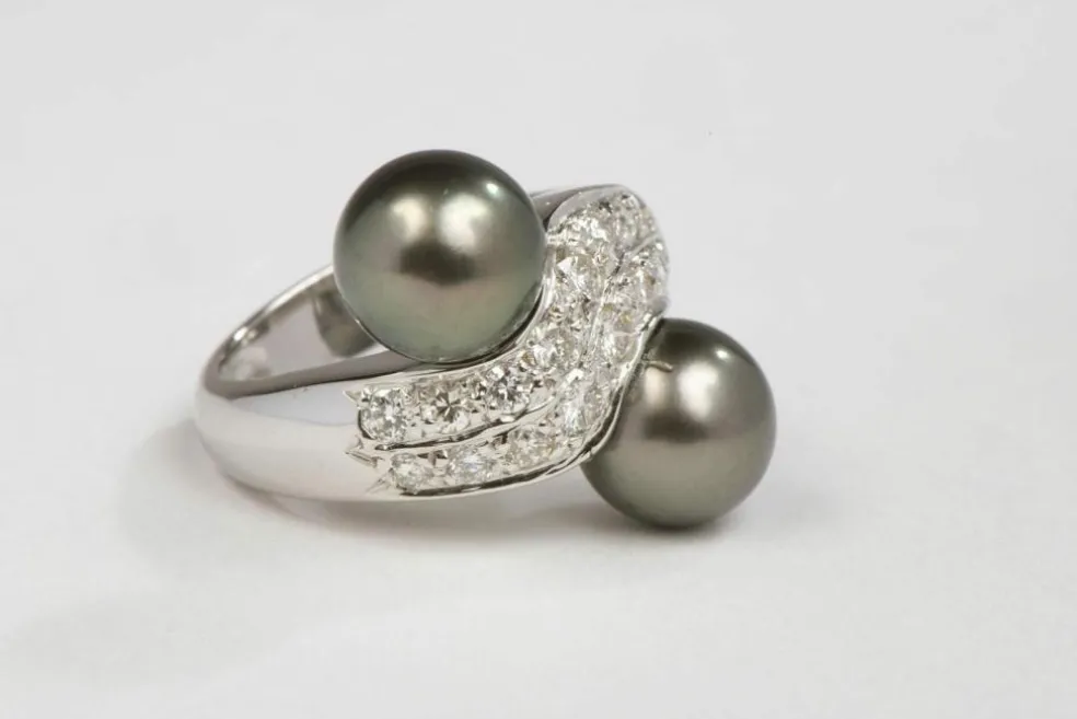 Bague Toi et Moi Or blanc Diamant