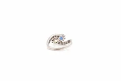 Bague Toi et moi Or blanc Saphir Diamants