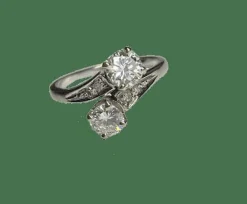 BAGUE TOI ET MOI OR DIAMANTS