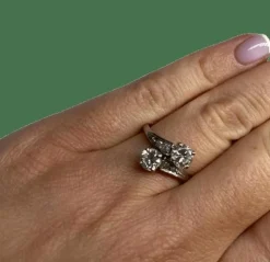 BAGUE TOI ET MOI OR DIAMANTS