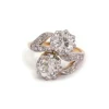Bague Toi et Moi or jaune et diamants