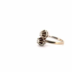 Bague Toi et Moi Or Jaune Diamants