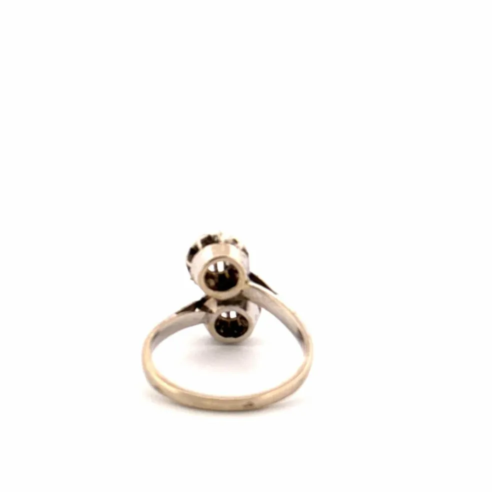 Bague Toi et Moi Or Jaune Diamants
