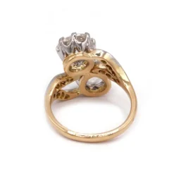 Bague Toi et Moi or jaune et diamants