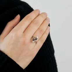 Bague Toi et Moi or saphir et diamants