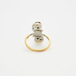 Bague Toi et Moi or saphirs et diamants