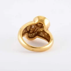 Bague Toi et Moi perles et Diamants