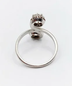 Bague Toi et Moi platine diamants 1920's