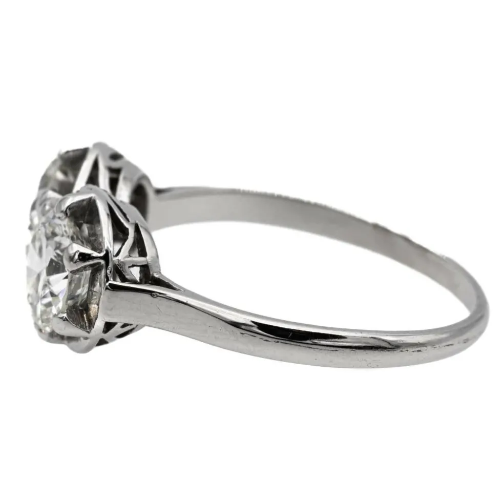 Bague Toi et Moi Platine Diamant
