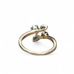 Bague Toi et Moi rubis diamants