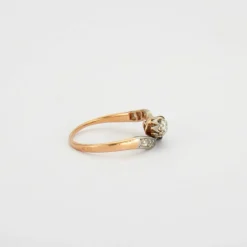 Bague Toi et Moi, saphir, diamants