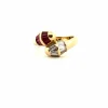 Bague Toi et Moi Serpents Diamants & Topazes