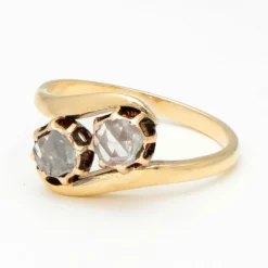 Bague "Toi &Moi" Or jaune Diamants