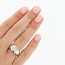 Bague étoile Or blanc Diamants
