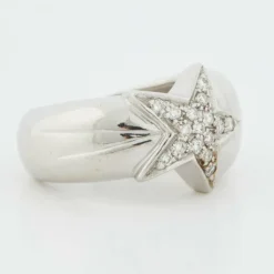 Bague étoile Or blanc Diamants