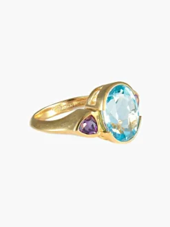 Bague Topaze Améthystes