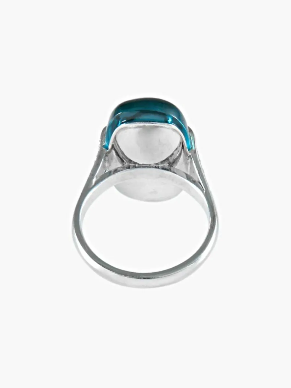 Bague Topaze bleue Diamants