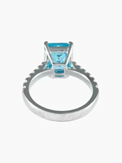 Bague Topaze Diamants
