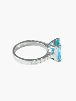 Bague Topaze Diamants