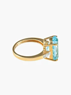 Bague Topaze Diamants