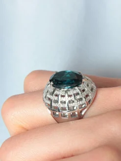 Bague Topaze royale et Diamants