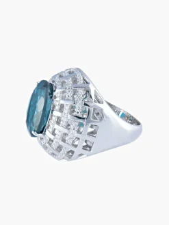 Bague Topaze royale et Diamants