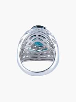 Bague Topaze royale et Diamants
