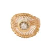 Bague Tornade Or Jaune Diamant
