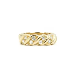 Bague torsadée Or & Diamants