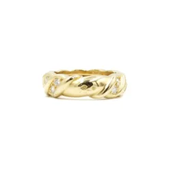 Bague torsadée Or & Diamants