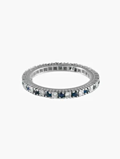 BAGUE TOUR COMPLET SAPHIRS ET DIAMANTS