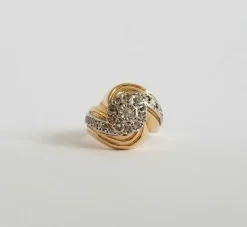 Bague tourbillon diamants 0.56 carats