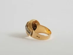 Bague tourbillon diamants 0.56 carats