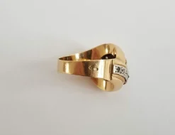Bague tourbillon diamants 0.56 carats