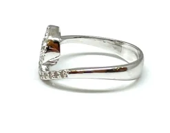 Bague tourbillon or blanc diamants