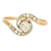 Bague Tourbillon or et diamants