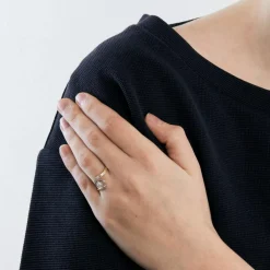 Bague Tourbillon or et diamants