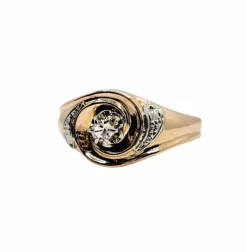 Bague tourbillon or rose