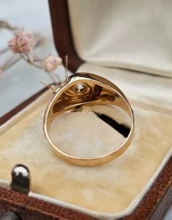 Bague tourbillon or rose