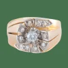 Bague Tourbillon or rose Platine Diamants